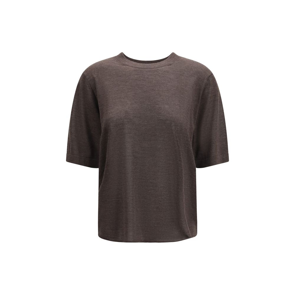 Loulou De Saison Brown Cashmere Women's T-Shirt