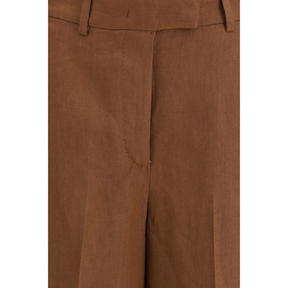Lardini Brown Viscose Bermuda Women's Shorts