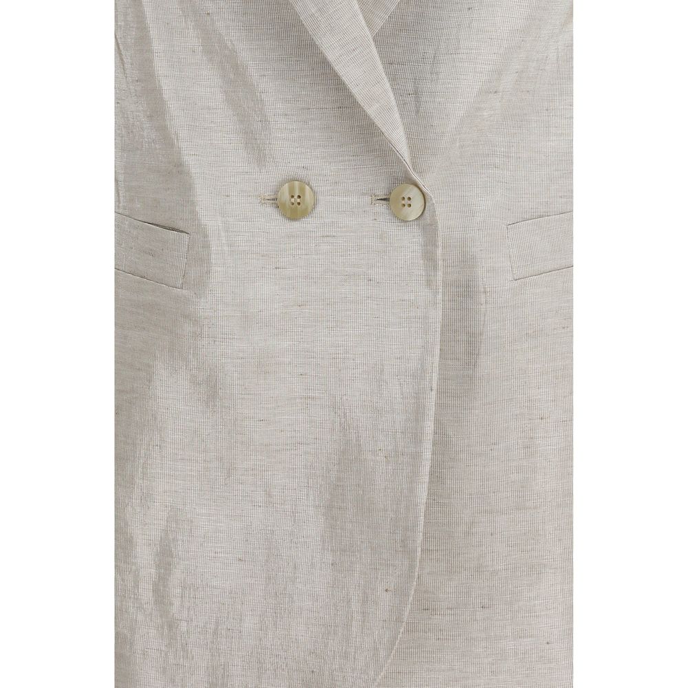 Forte_Forte Silver Cotton Women's Blazer