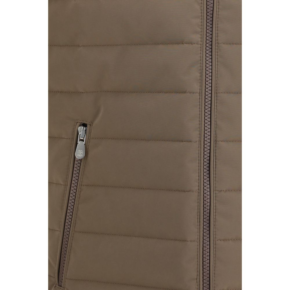 Brunello Cucinelli Beige Polyester Sleeveless Men's Jacket