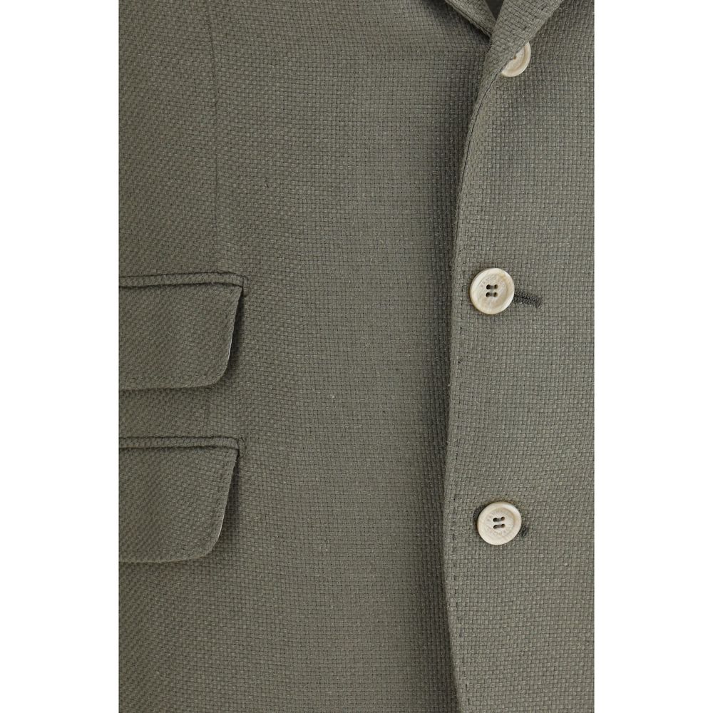 Brunello Cucinelli Bicolor Silk Men's Coat