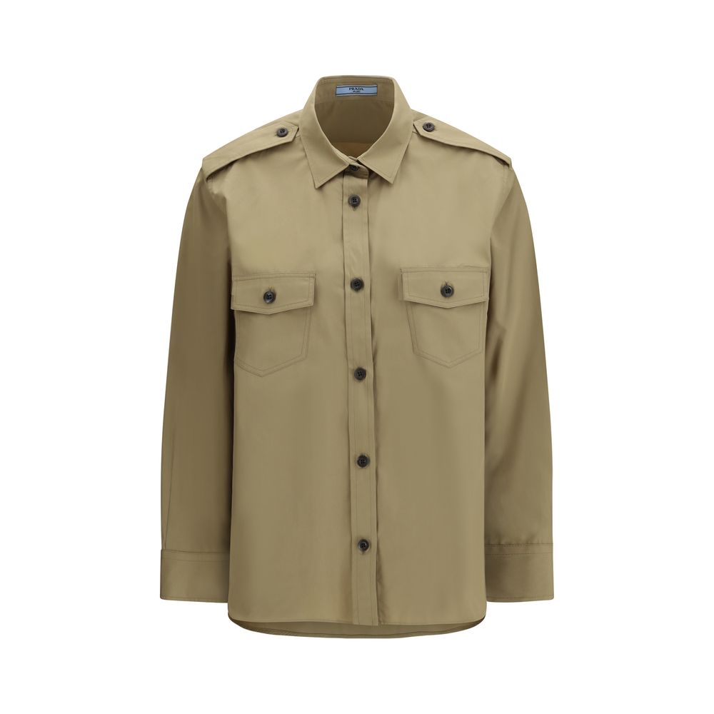 Prada Beige Cotton Women's Shirt