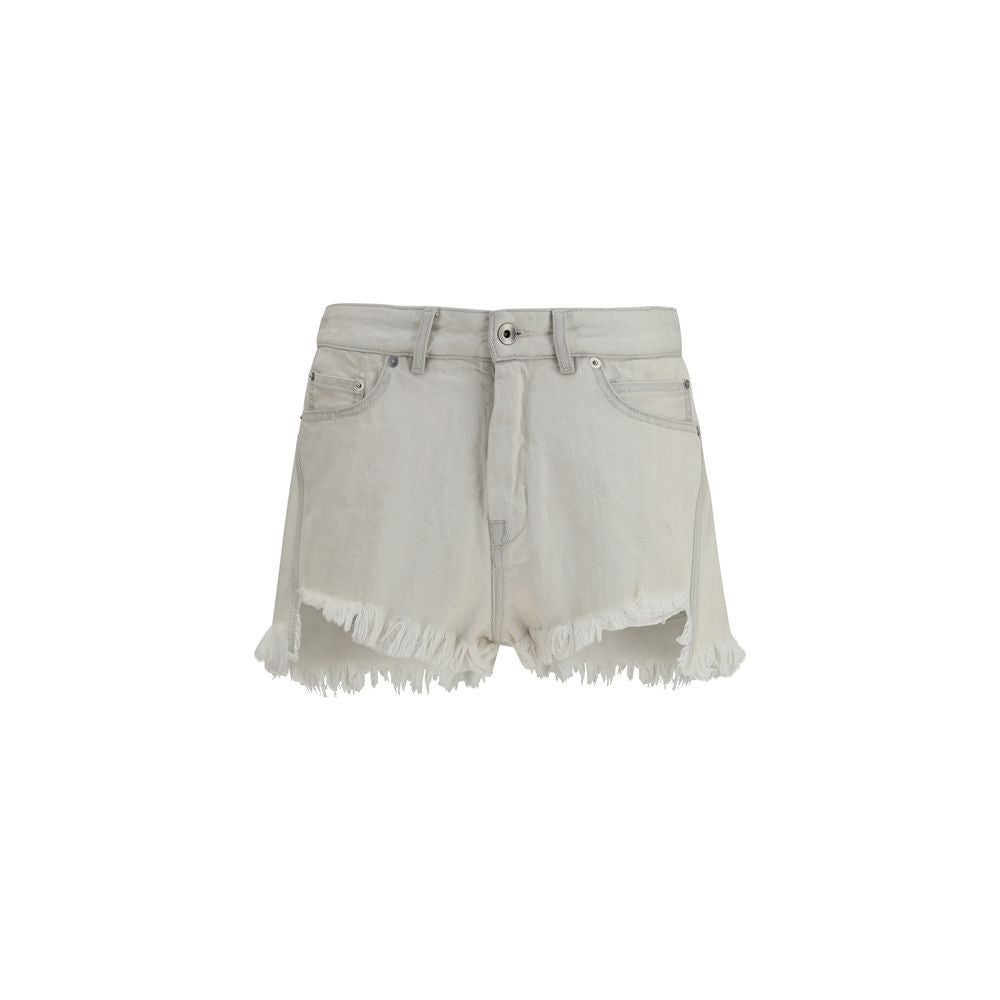 Rick Owens Beige Cotton Bermuda Women's Shorts