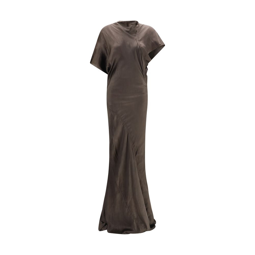 Rick Owens Brown Copper Long Women's Dress
