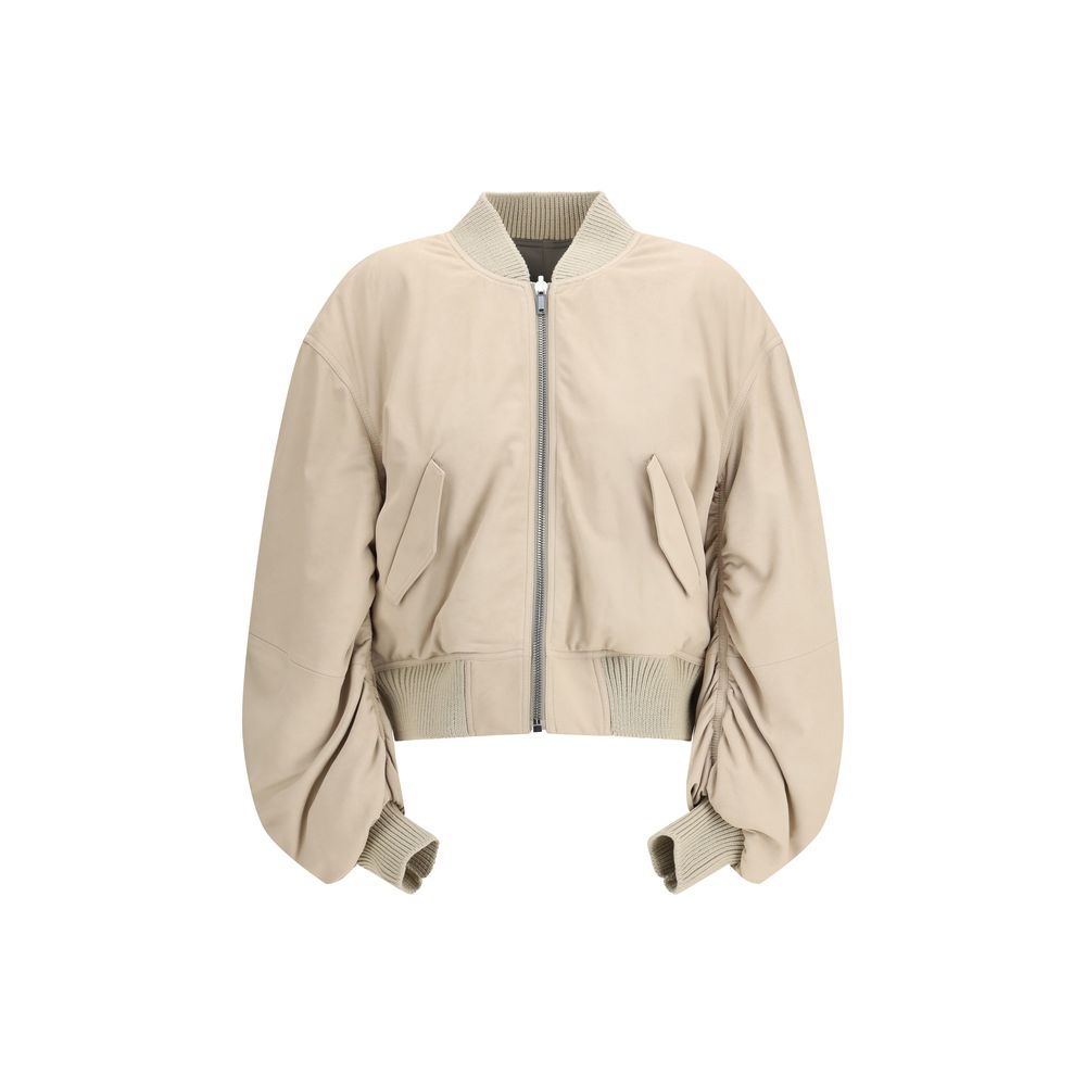 Rick Owens Beige Lamb Ovis Aries Women's Bomber