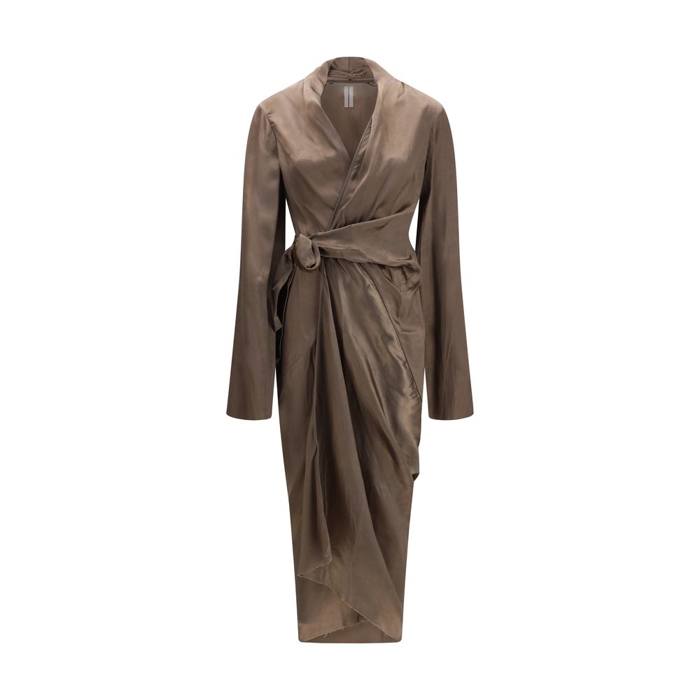 Rick Owens Brown Copper Casual Women's Dress