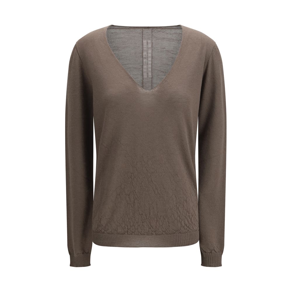 Rick Owens Gray Wool Oves Aries Women's Sweatshirt