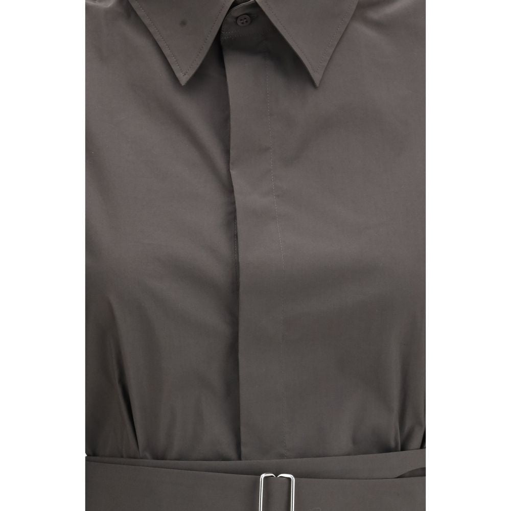 SA SU PHI Gray Cotton Shortsleeve Women's Shirt