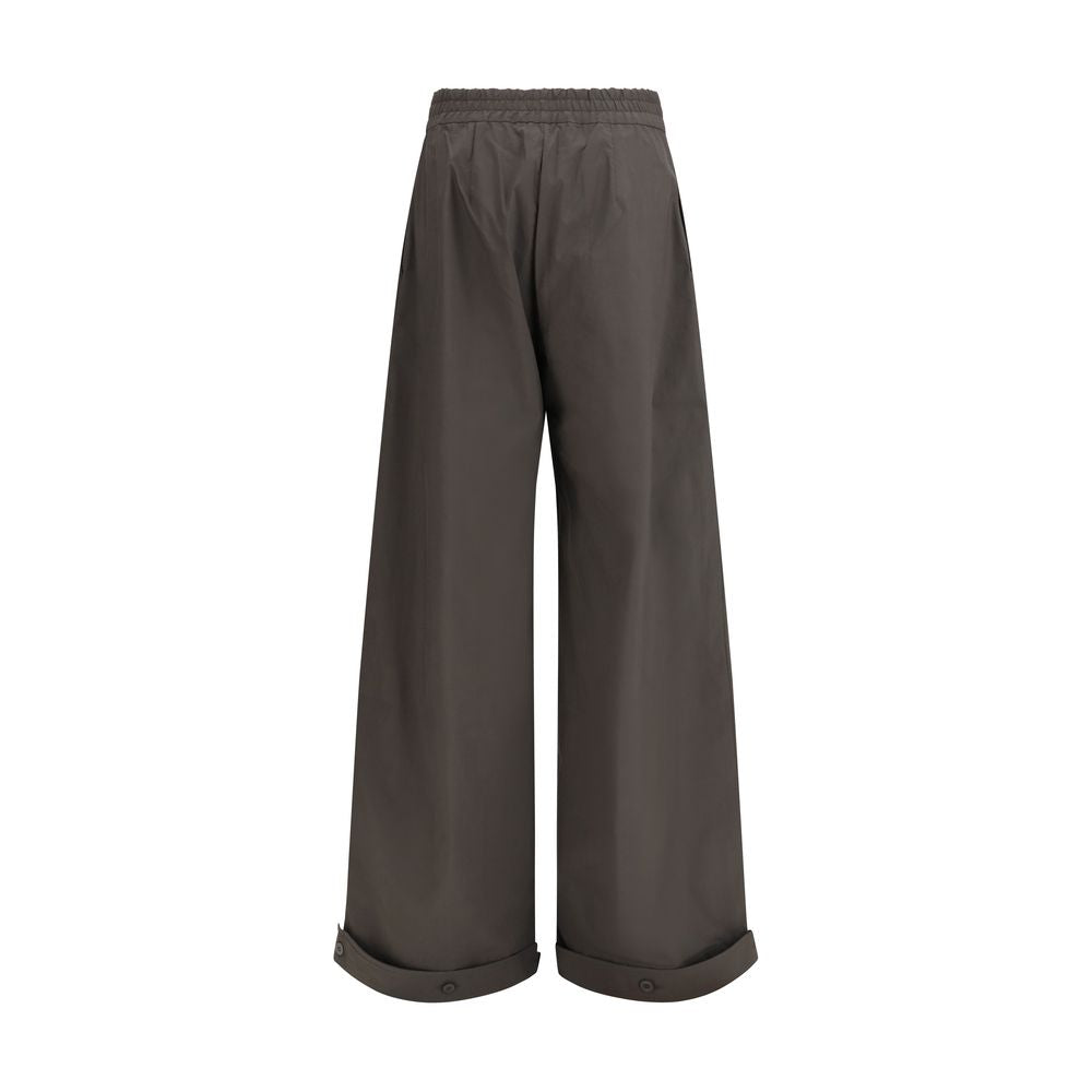 SA SU PHI Gray Cotton Casual Women's Pants