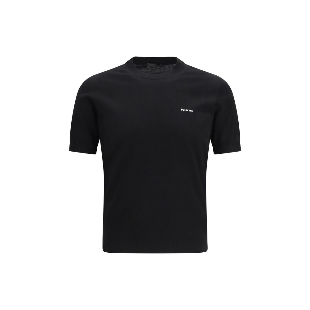 Prada Black Cotton Men's T-Shirt