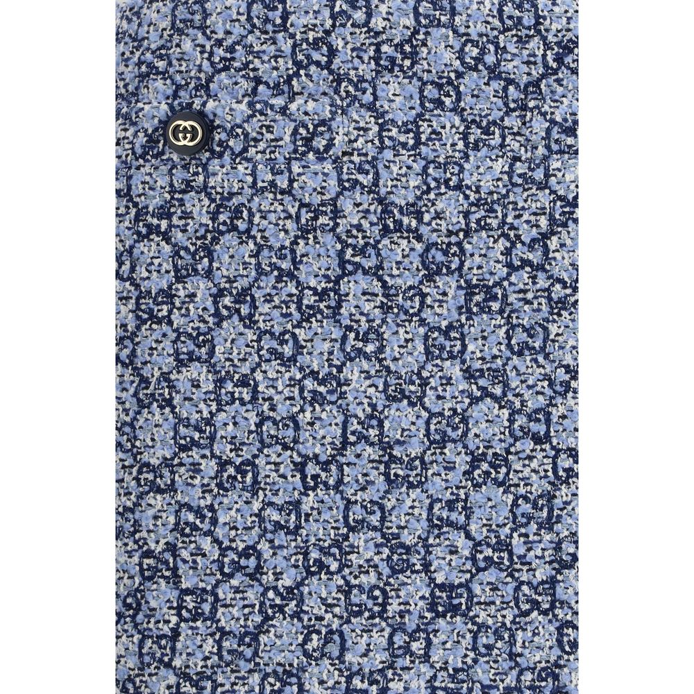 Gucci Blue Cotton Mini Women's Skirt