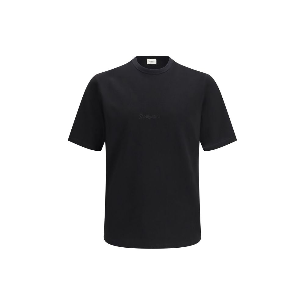 Saint Laurent Black Cotton Men's T-Shirt
