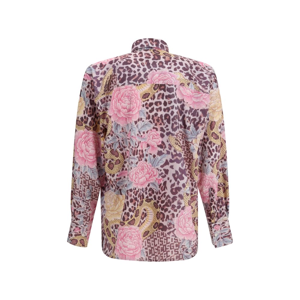 GCDS Multicolor Polyester Pattern Men's Shirt