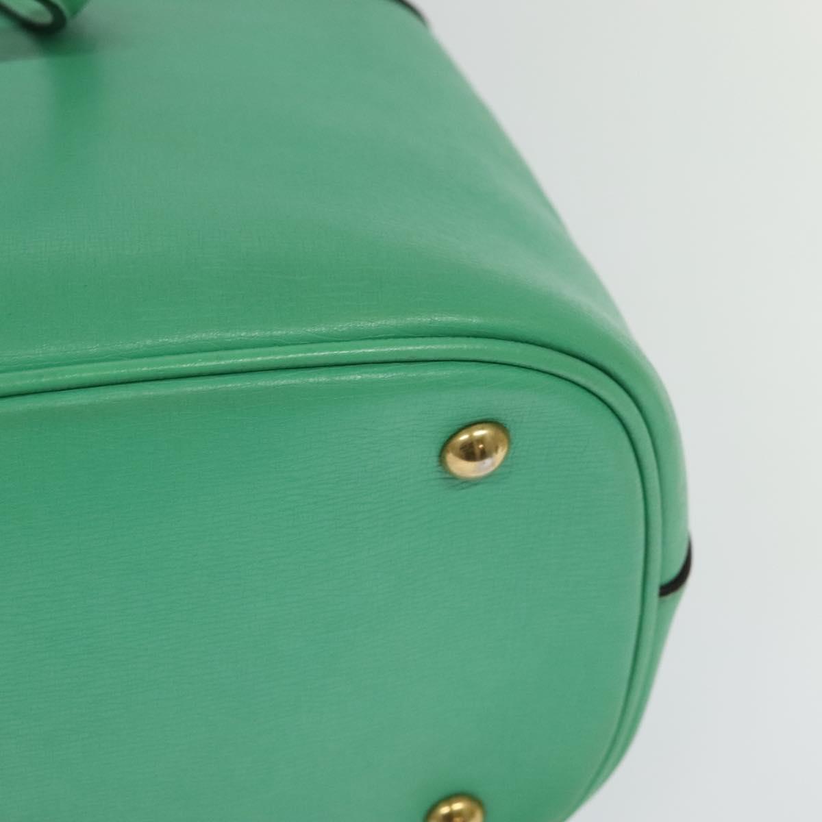 Gucci Britt Green Leather Handbag (Pre-Owned)