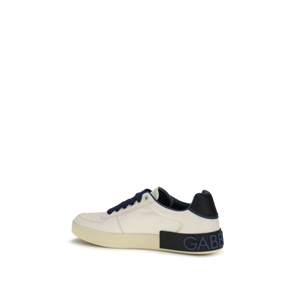 Dolce & Gabbana Multicolor Calf Leather Bos Taurus Low Top Men's Sneakers
