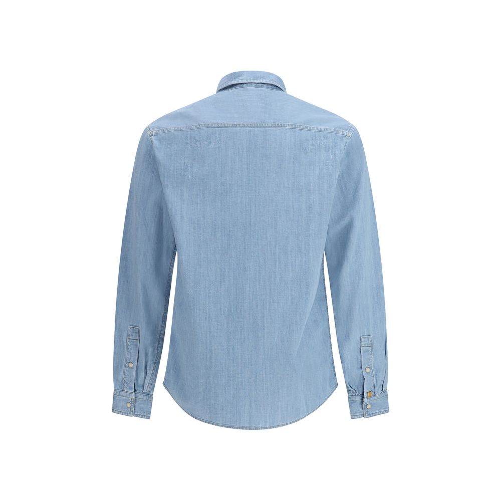 Jacob Cohen Blue Denim Men's Shirt