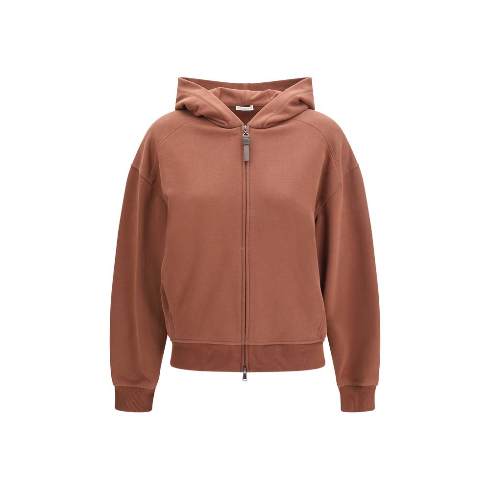 Brunello Cucinelli Brown Cotton Women's Sweatshirt