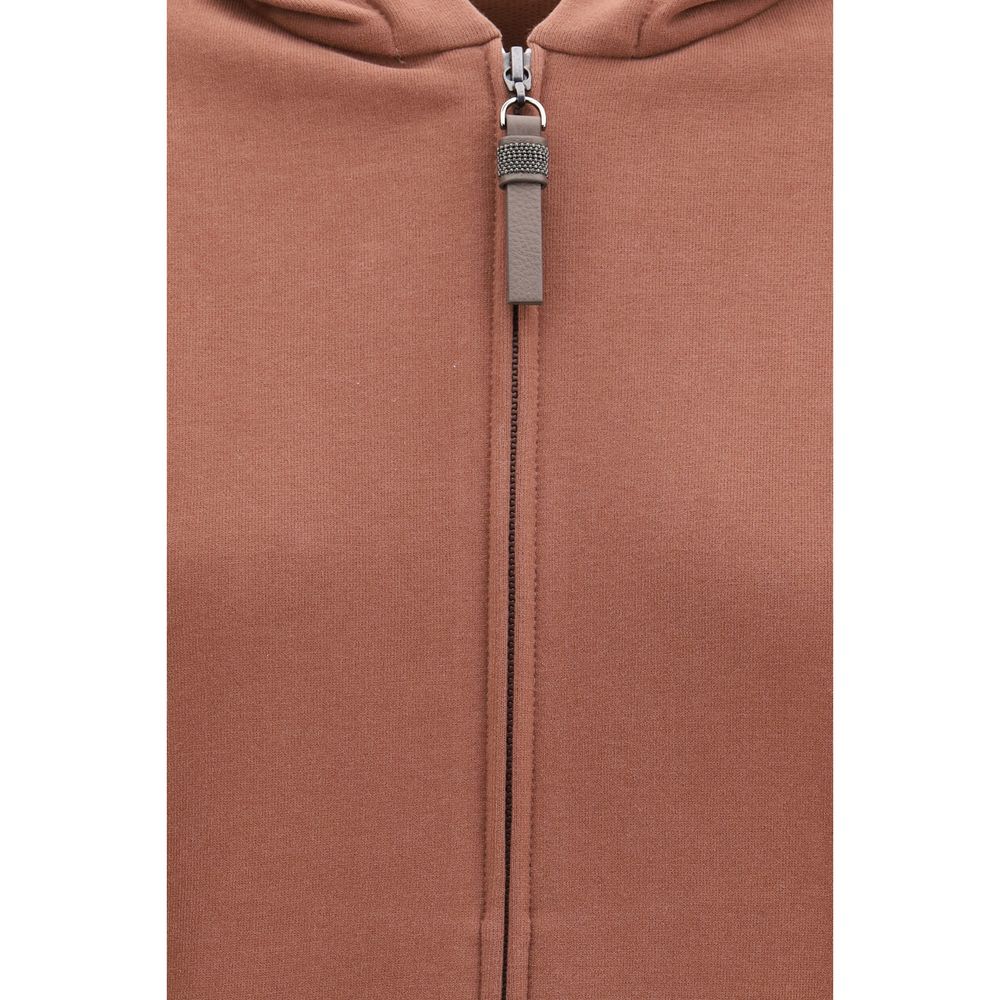 Brunello Cucinelli Brown Cotton Women's Sweatshirt