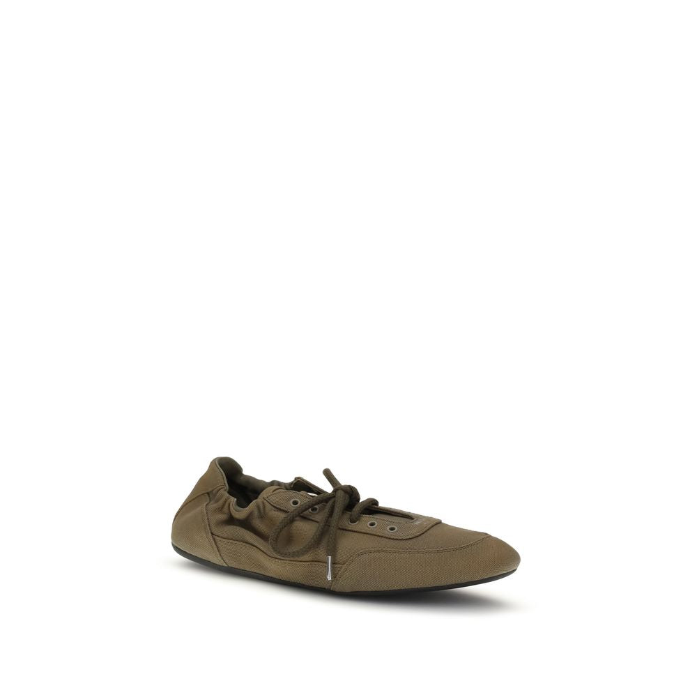 Prada Bicolor Cotton Athletic Women's Sneakers