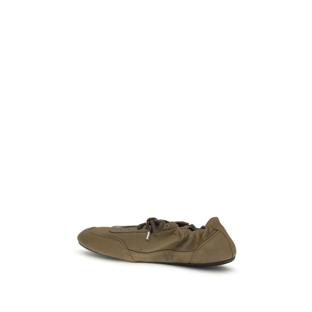 Prada Bicolor Cotton Athletic Women's Sneakers