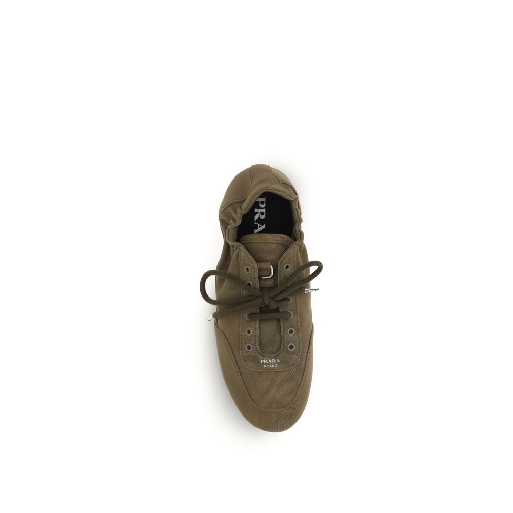 Prada Bicolor Cotton Athletic Women's Sneakers