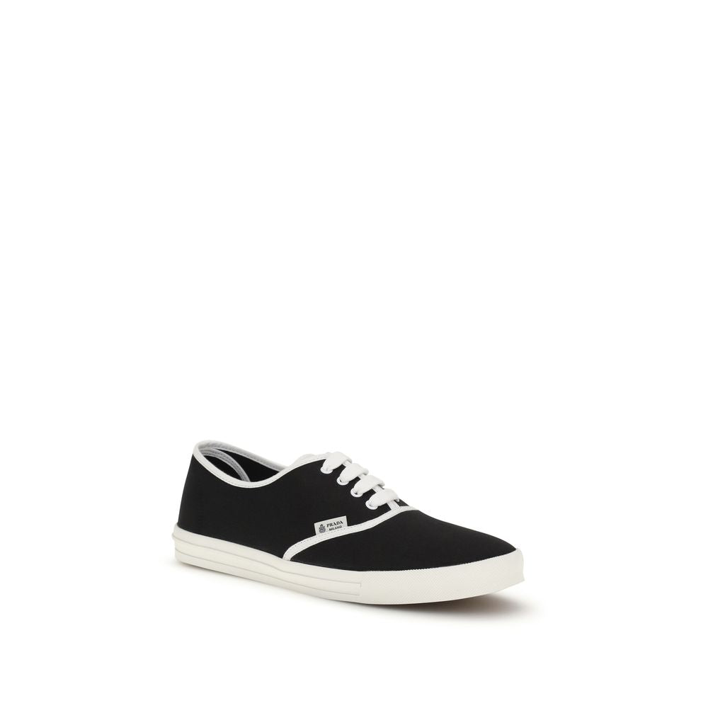 Prada Black Cotton Athletic Men's Sneakers