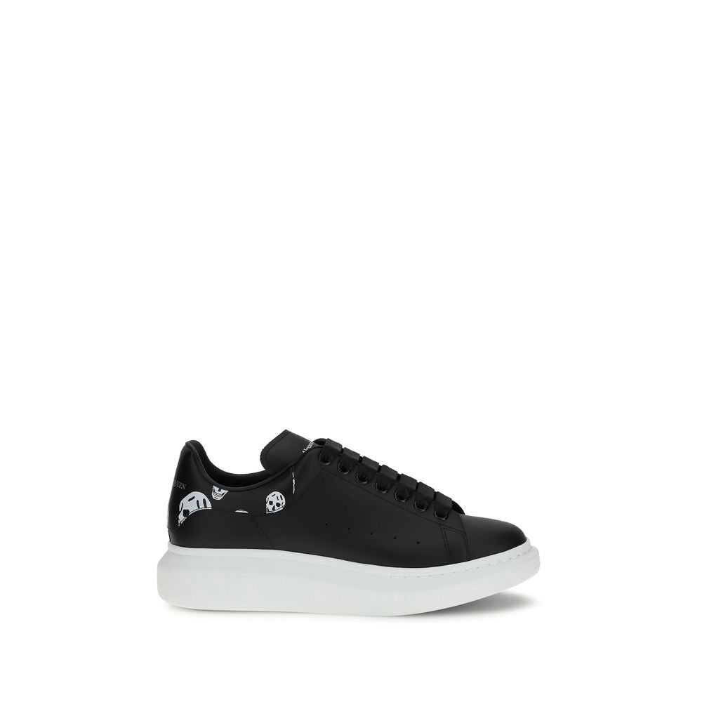 Alexander McQueen Black Calf Leather Bos Taurus Chunky Men's Sneakers