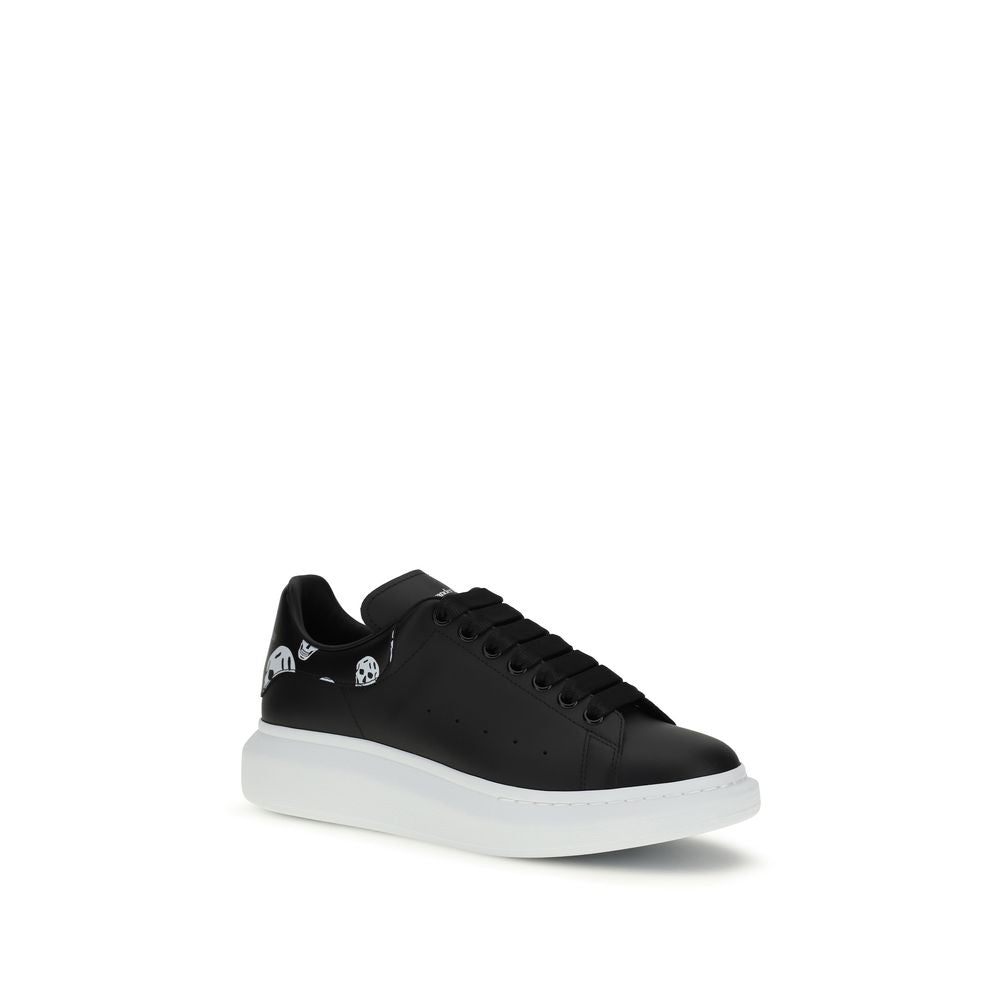 Alexander McQueen Black Calf Leather Bos Taurus Chunky Men's Sneakers