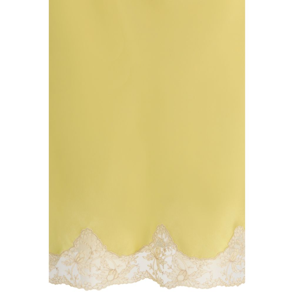 Saint Laurent Multicolor Silk Midi Women's Skirt