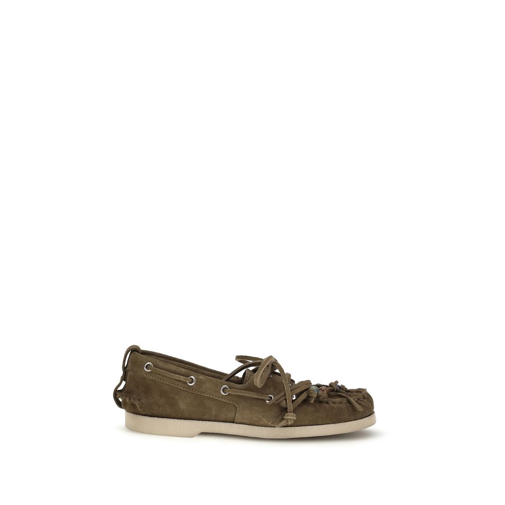 Golden Goose Bicolor Calf Leather Bos Taurus Slip-On Women's Loafers