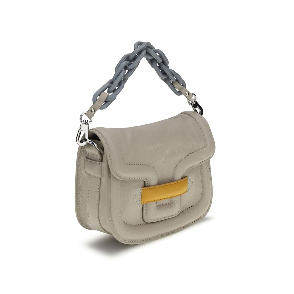 Pierre Hardy Gray Lamb Ovis Aries Aries Shoulder Women's Bag