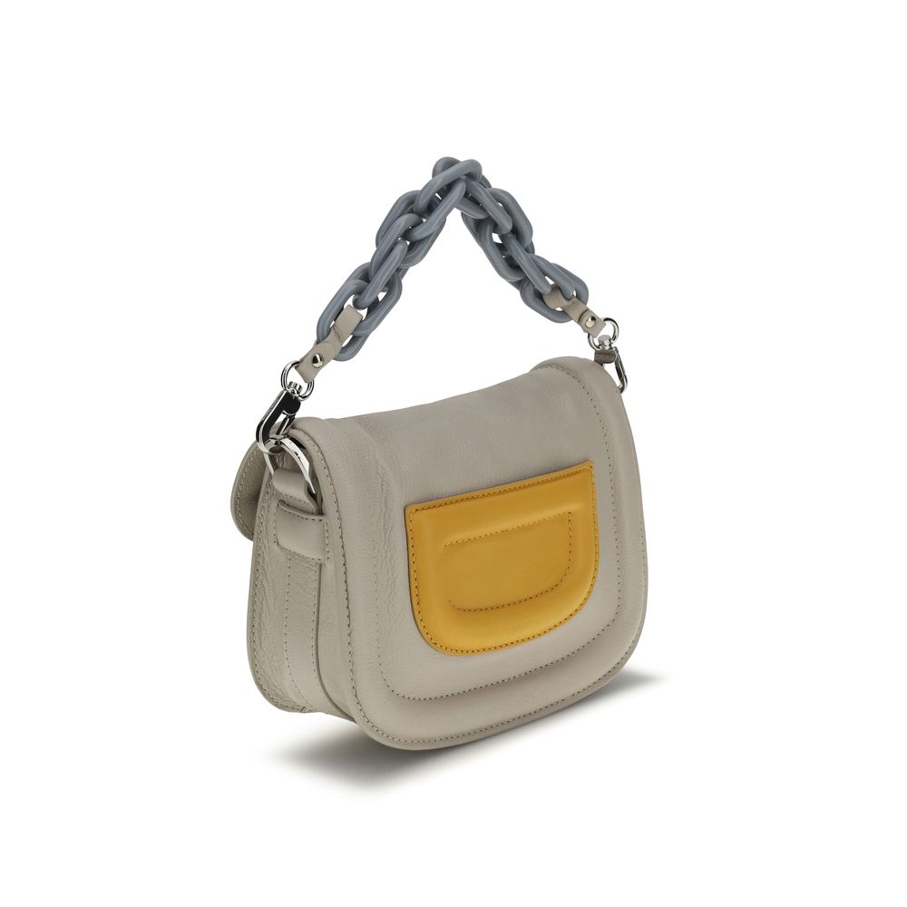 Pierre Hardy Gray Lamb Ovis Aries Aries Shoulder Women's Bag