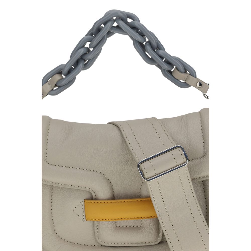 Pierre Hardy Gray Lamb Ovis Aries Aries Shoulder Women's Bag