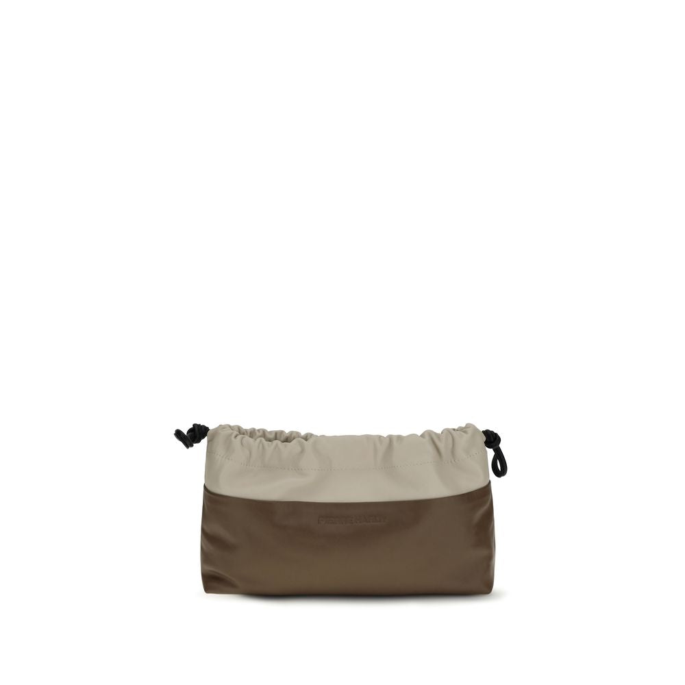 Pierre Hardy Brown Calf Leather Bos Taurus Clutch Women's Bag