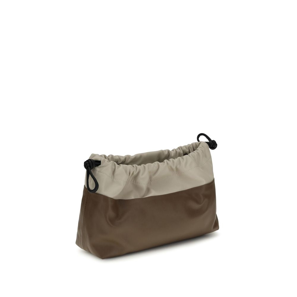 Pierre Hardy Brown Calf Leather Bos Taurus Clutch Women's Bag