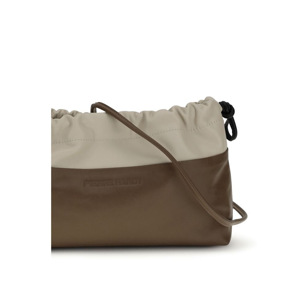 Pierre Hardy Brown Calf Leather Bos Taurus Clutch Women's Bag