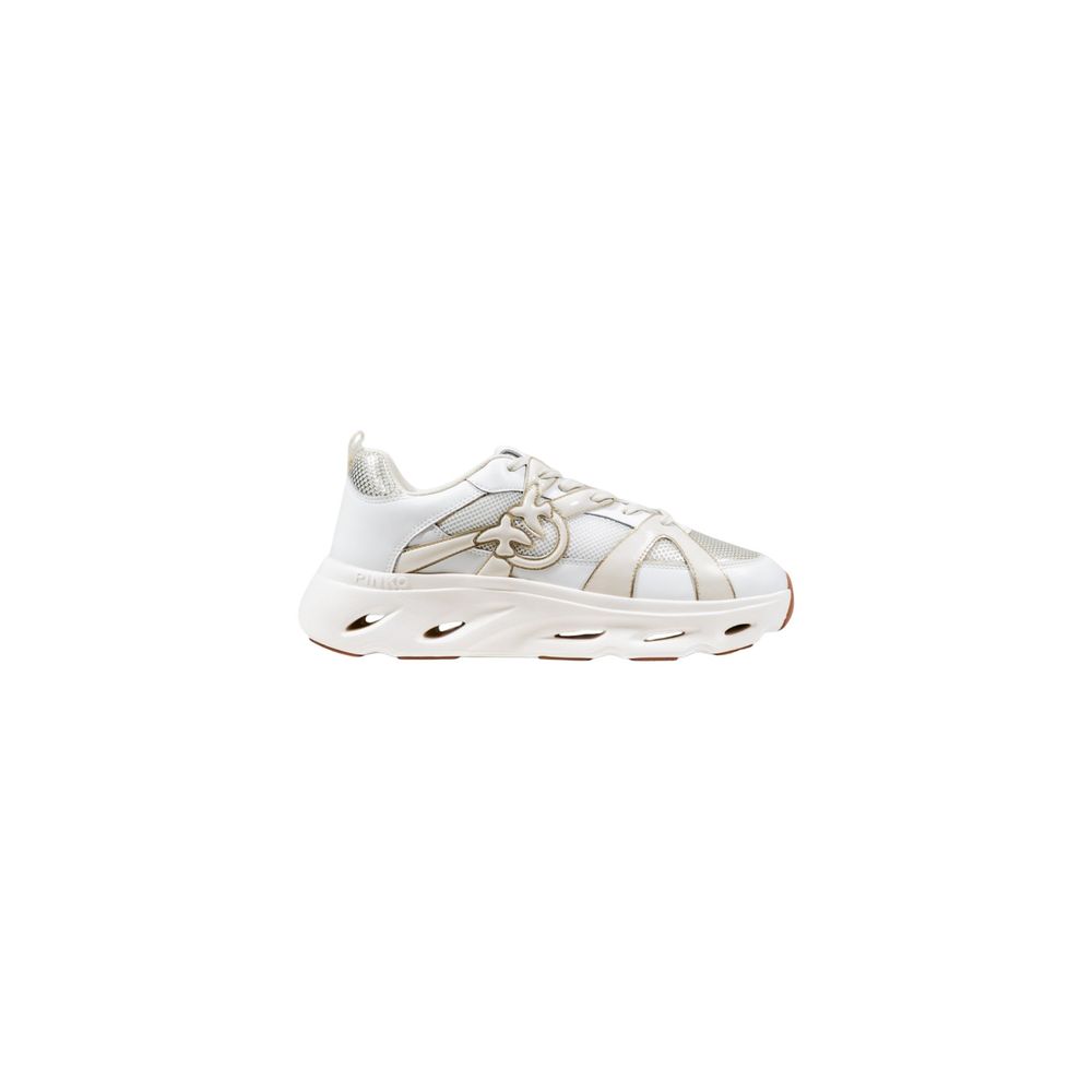 PINKO White Leather Athletic Women's Sneakers