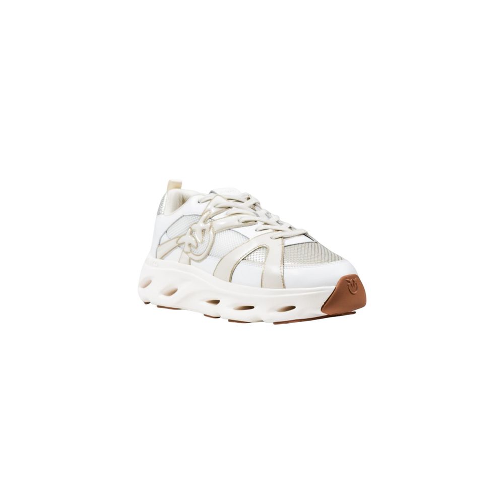 PINKO White Leather Athletic Women's Sneakers