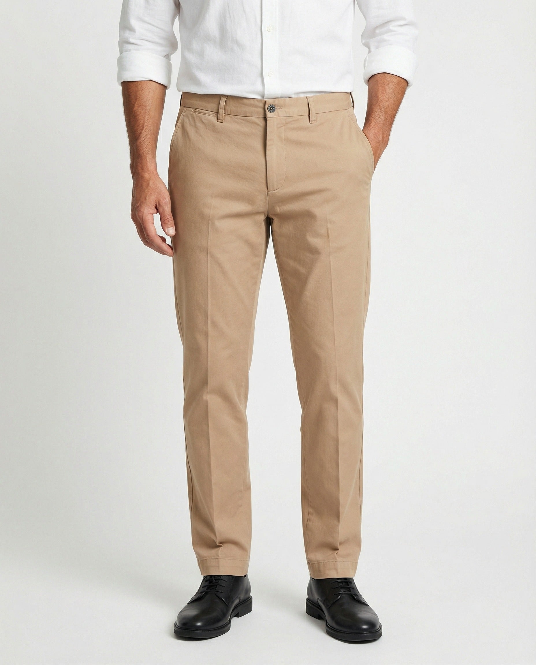 Peserico Beige Elastane Casual Men's Pants