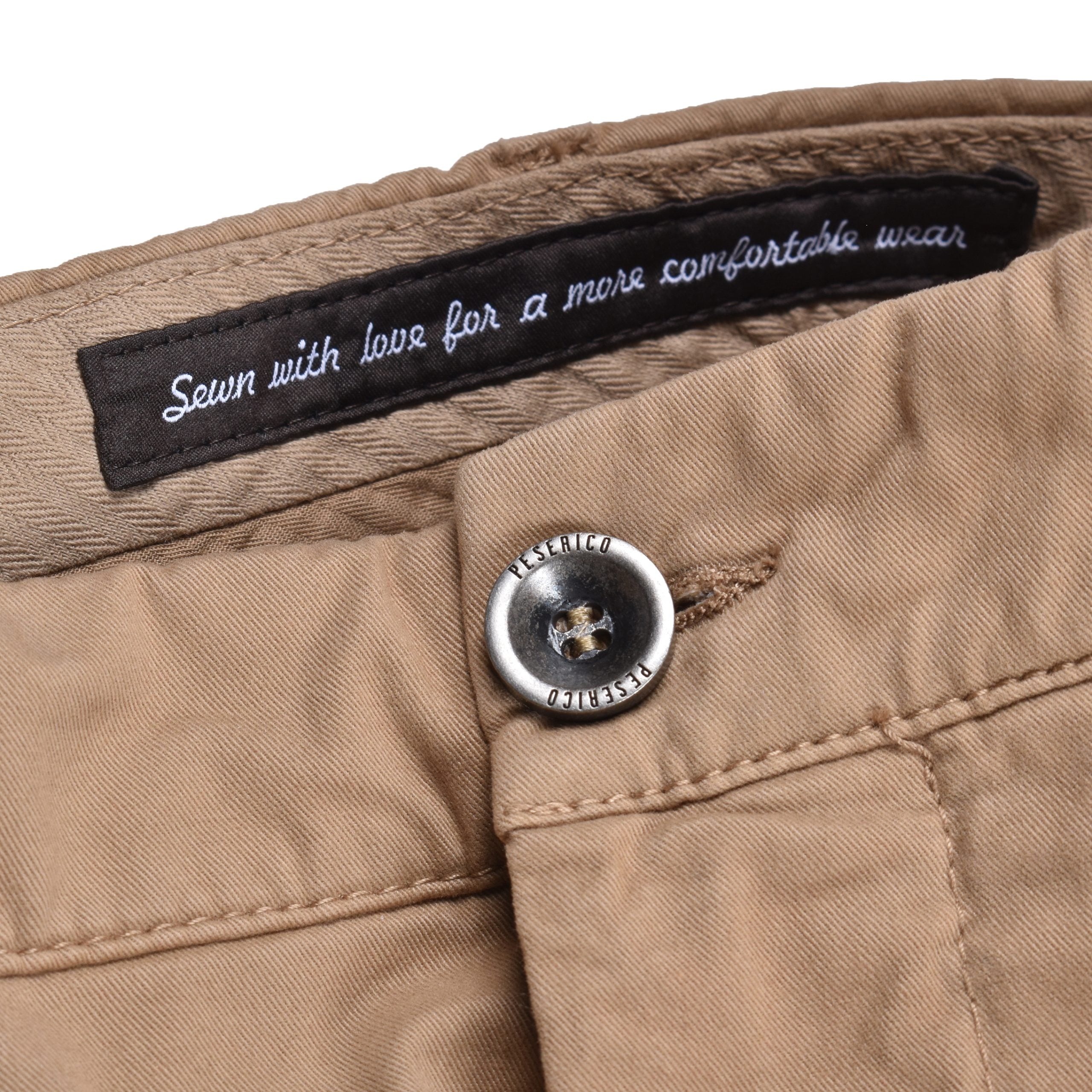 Peserico Beige Elastane Casual Men's Pants
