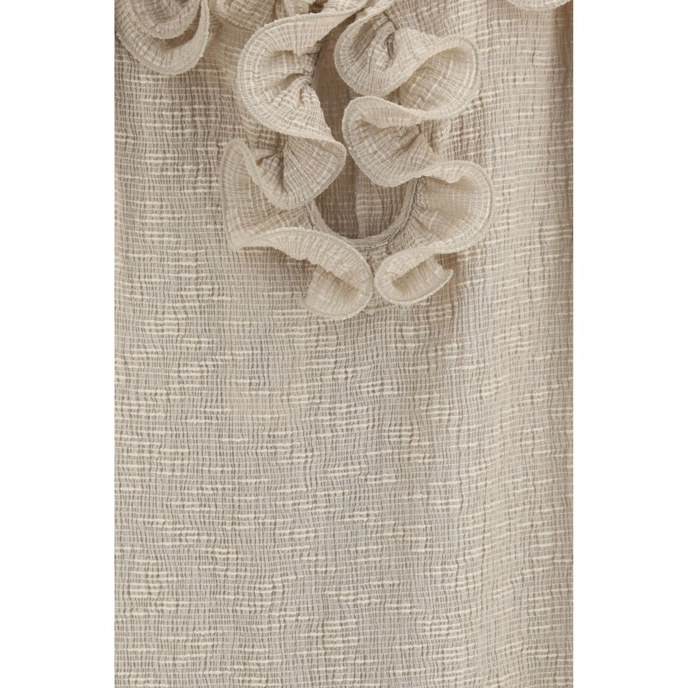 Magda Butrym Beige Lyocell Casual Women's Dress