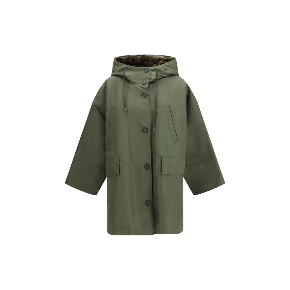 Max Mara Bicolor Cotton Trench Women's Coat