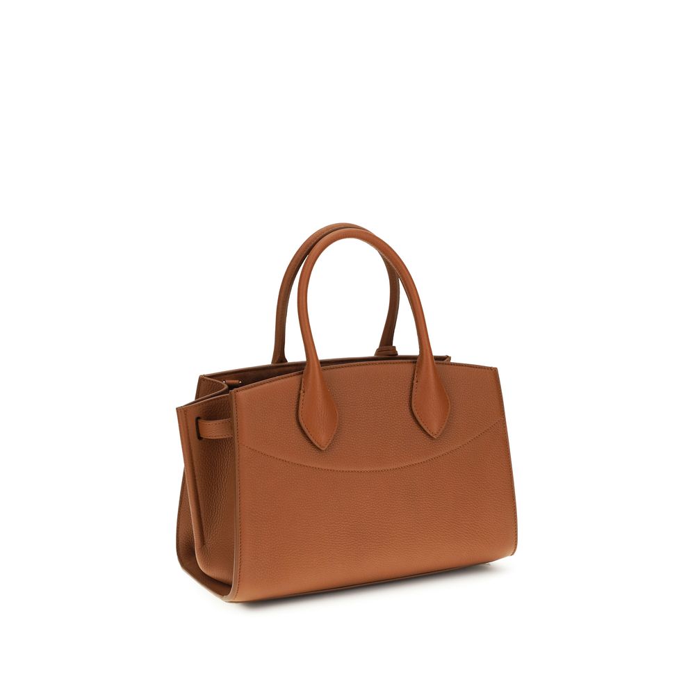 Ferragamo Brown Calf Leather Bos Taurus Women's Handbag