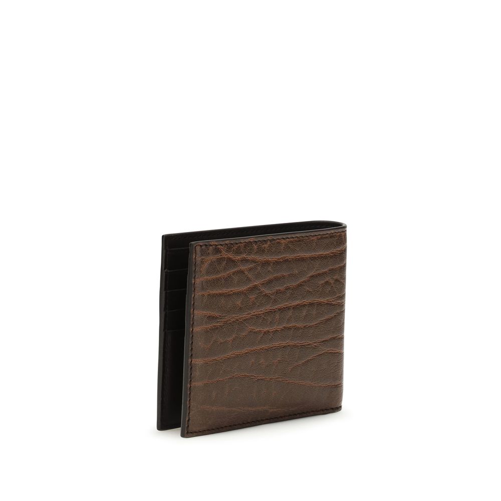 Ferragamo Brown Calf Leather Bos Taurus Men's Wallet
