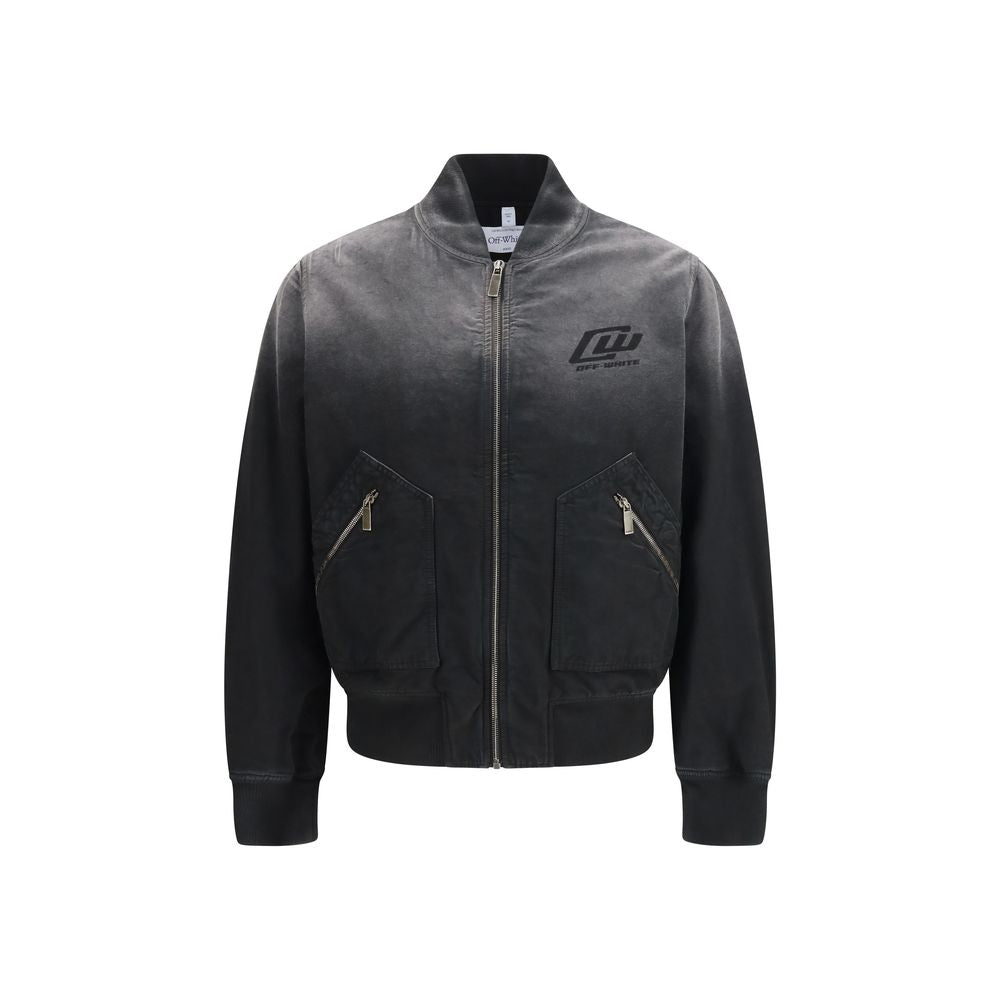 Off-White Black Cotton Men's Bomber