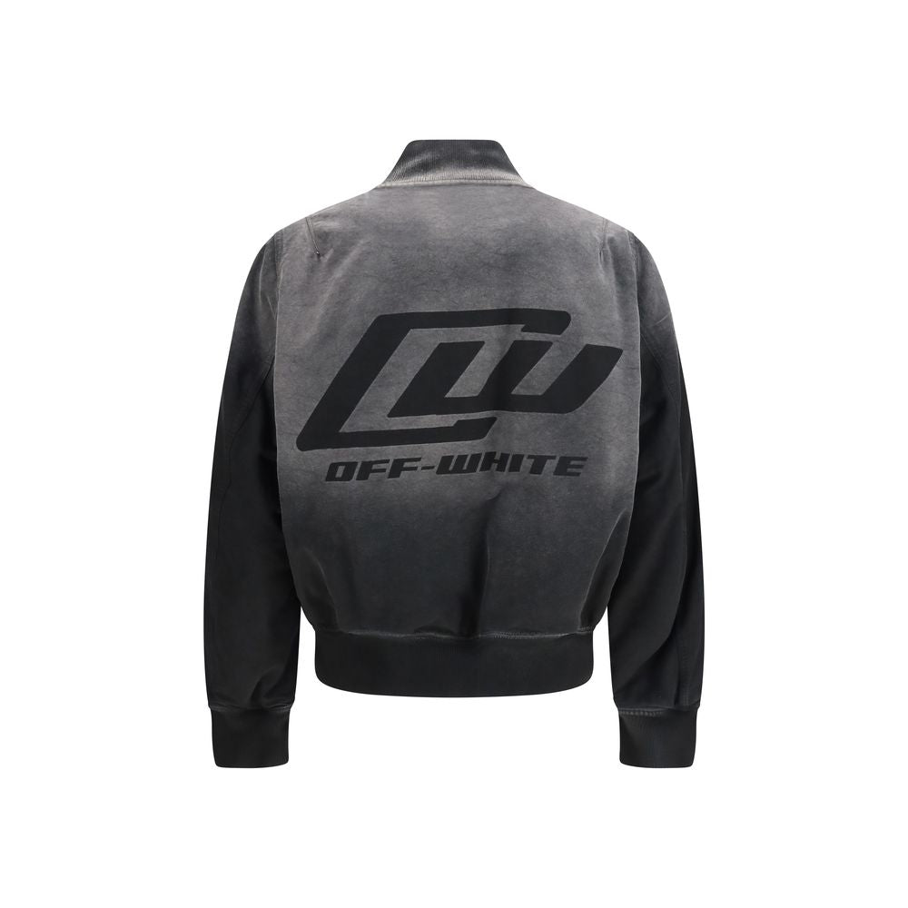 Off-White Black Cotton Men's Bomber