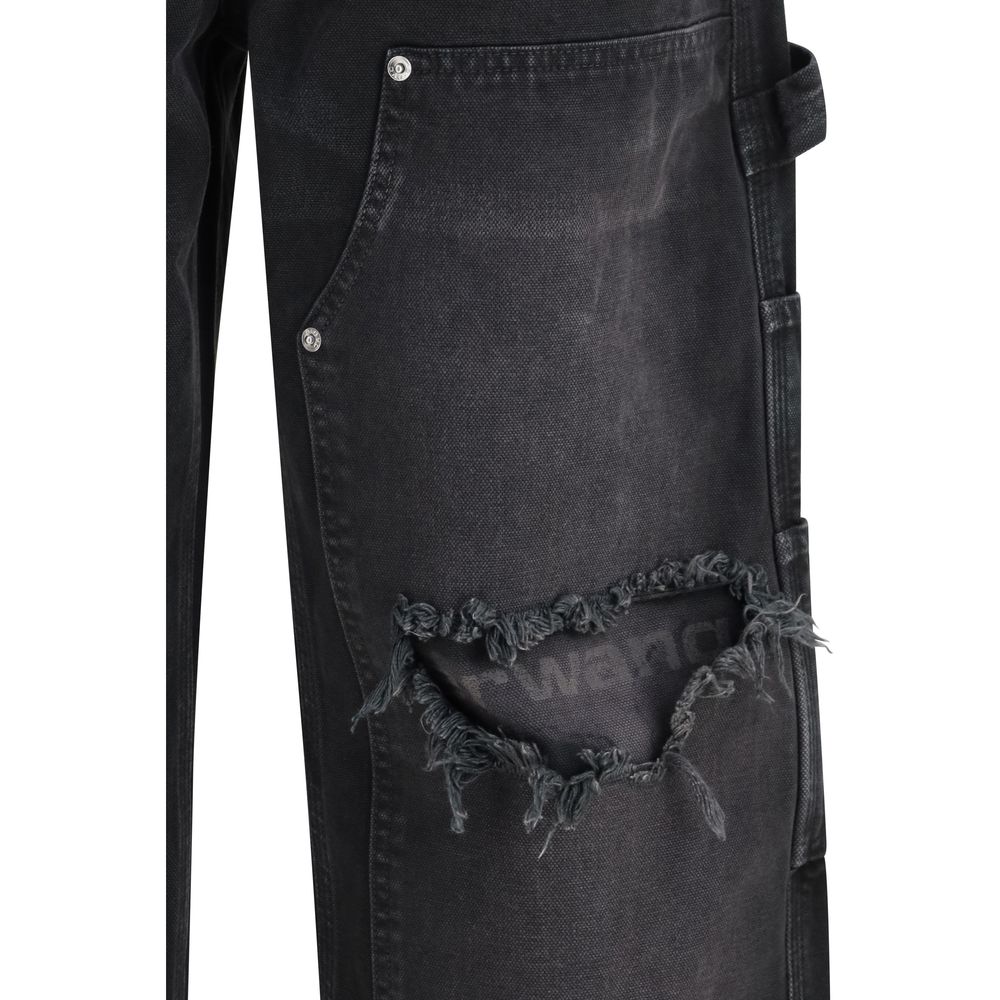 Alexander Wang Black Cotton Cargo Women's Pants