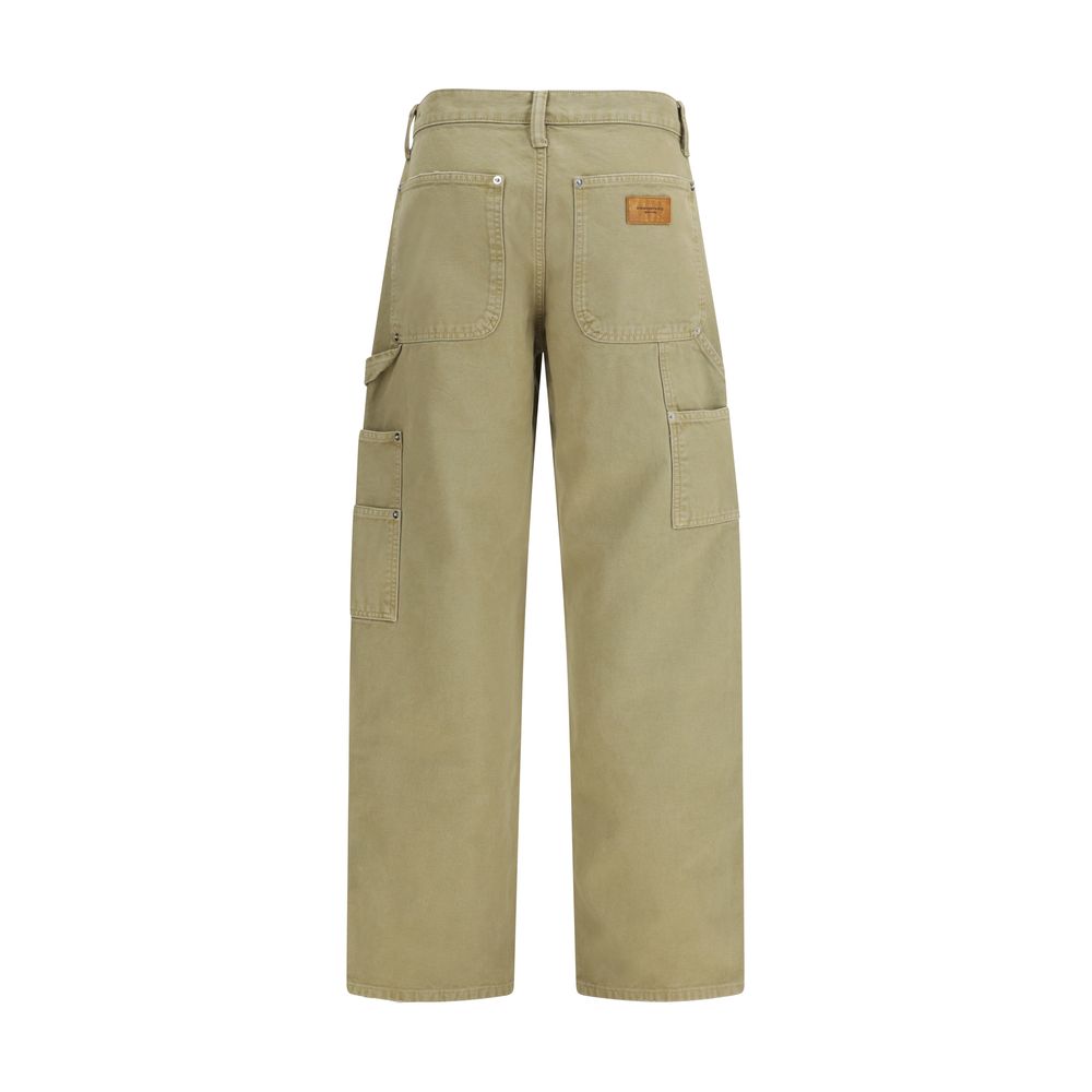 Alexander Wang Bicolor Cotton Cargo Women's Pants