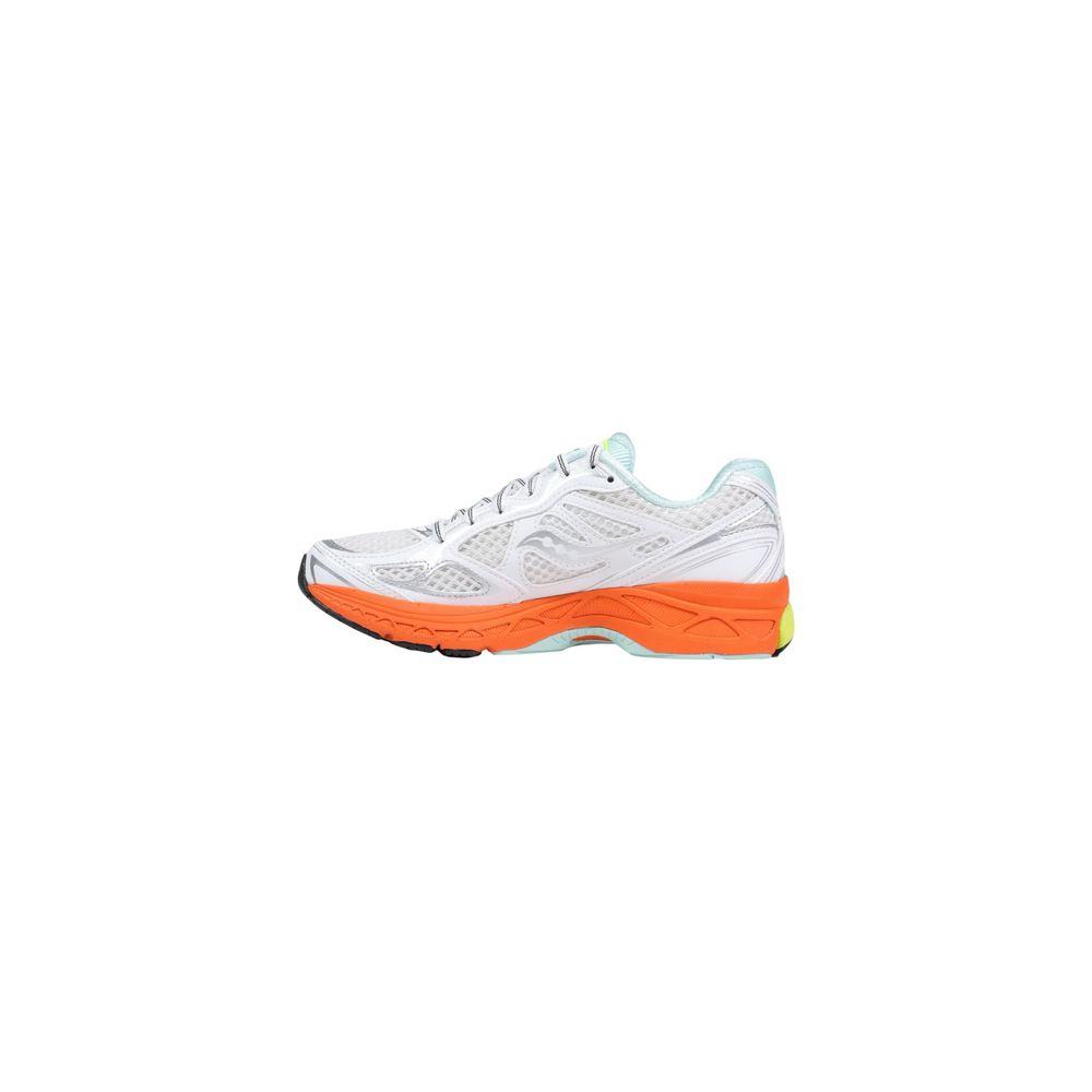 Saucony White Textile Athletic Women's Sneakers