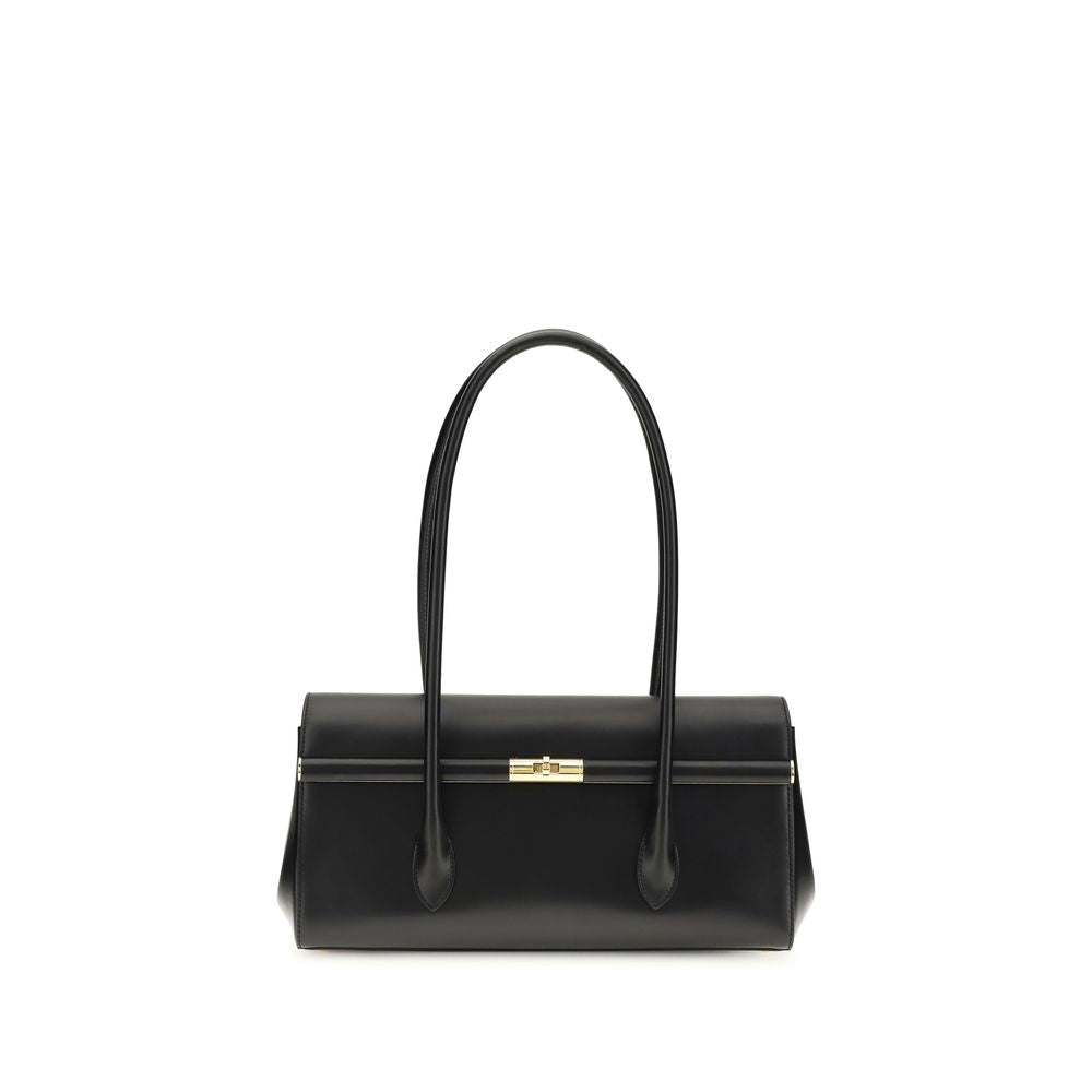 Dolce & Gabbana Black Calf Leather Bos Taurus Shoulder Women's Bag